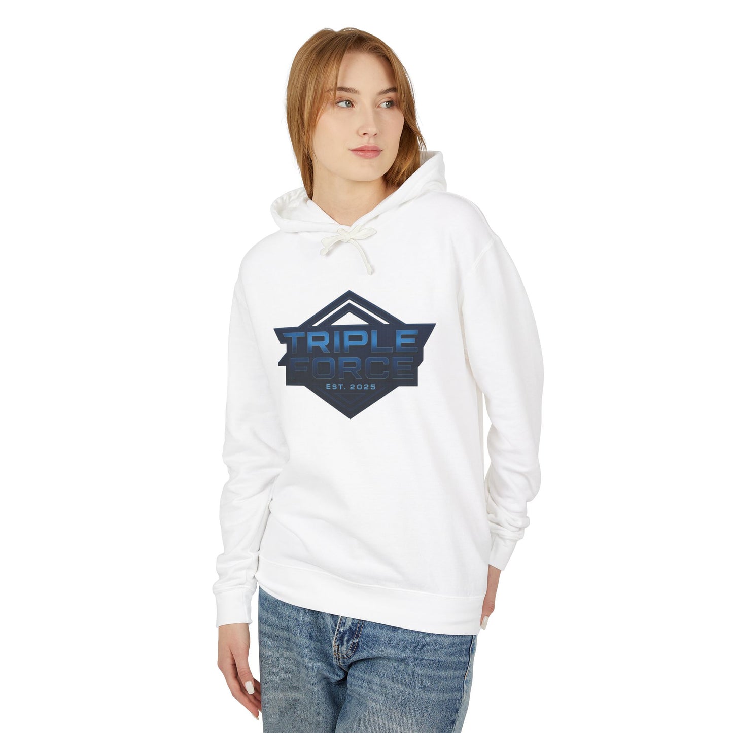 Lightweight Hooded Sweatshirt - Triple Force Tshirt Design