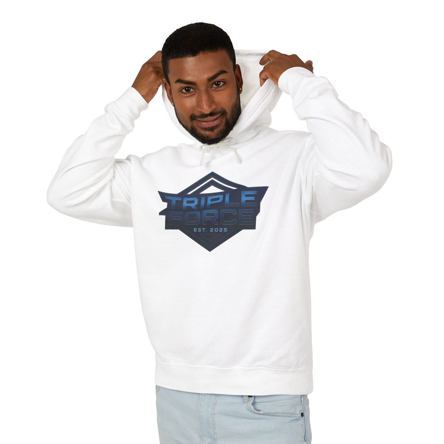 Lightweight Hooded Sweatshirt - Triple Force Tshirt Design