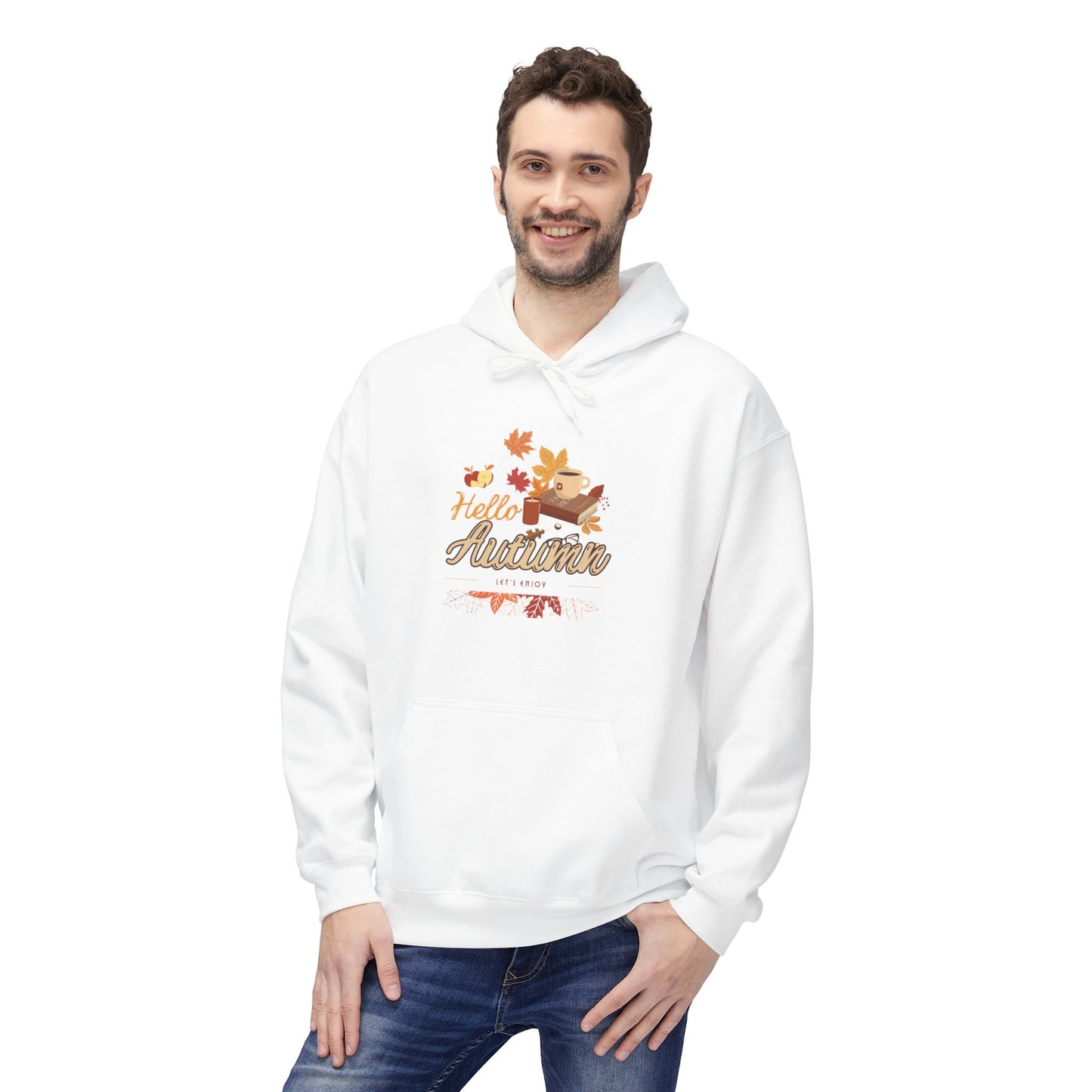 Fleece Hoodie - Happy Autumn Vibes
