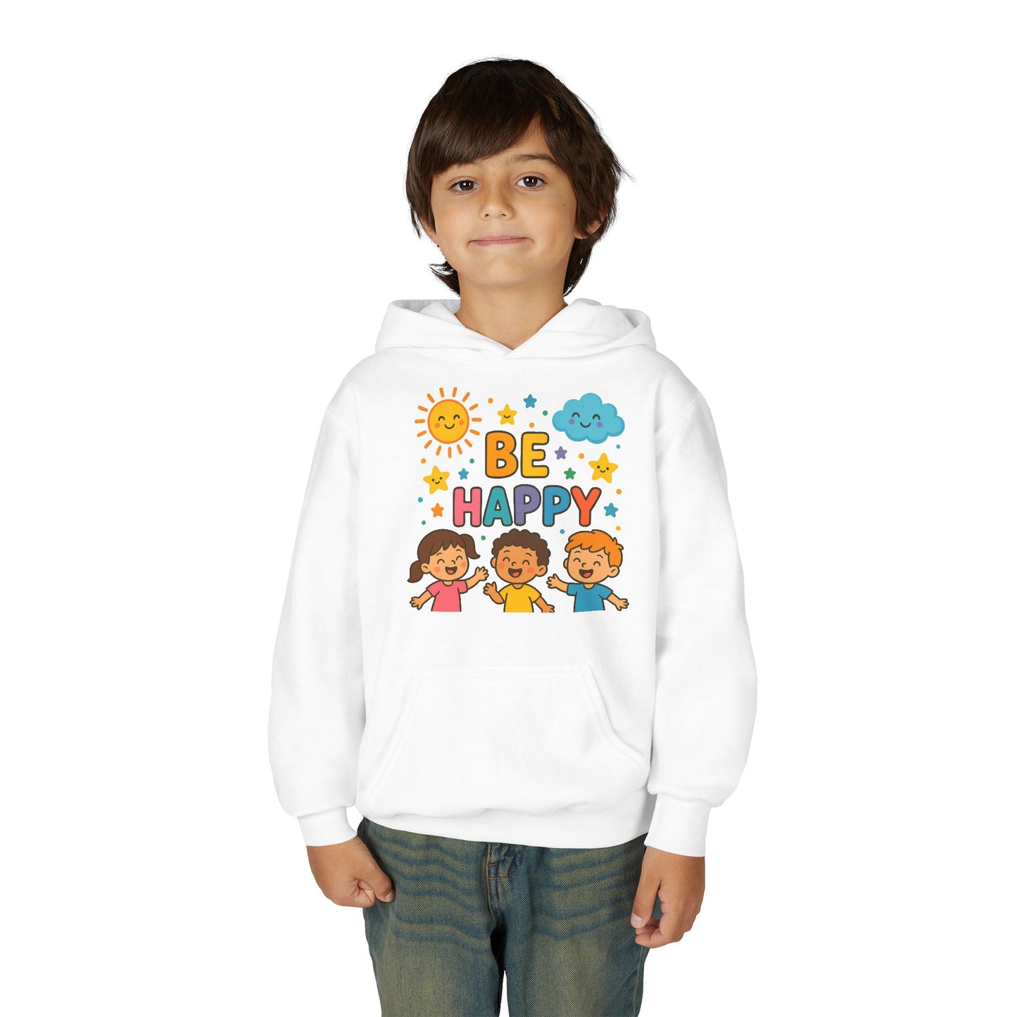 Kid's Youth Heavy Blend Hooded Sweatshirt - Cute and Cozy Winter Apparel