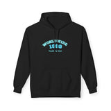 Black teen hoodie front view