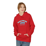 Red teen hoodie front view