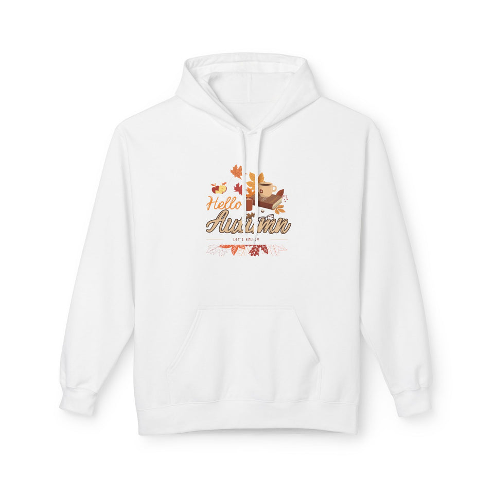 Fleece Hoodie - Happy Autumn Vibes | Cozy Fall Wear - Worldwide Youth Fashion