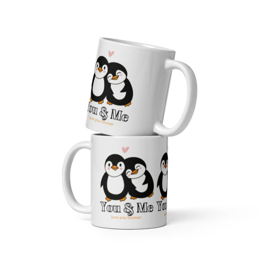 White glossy mug.